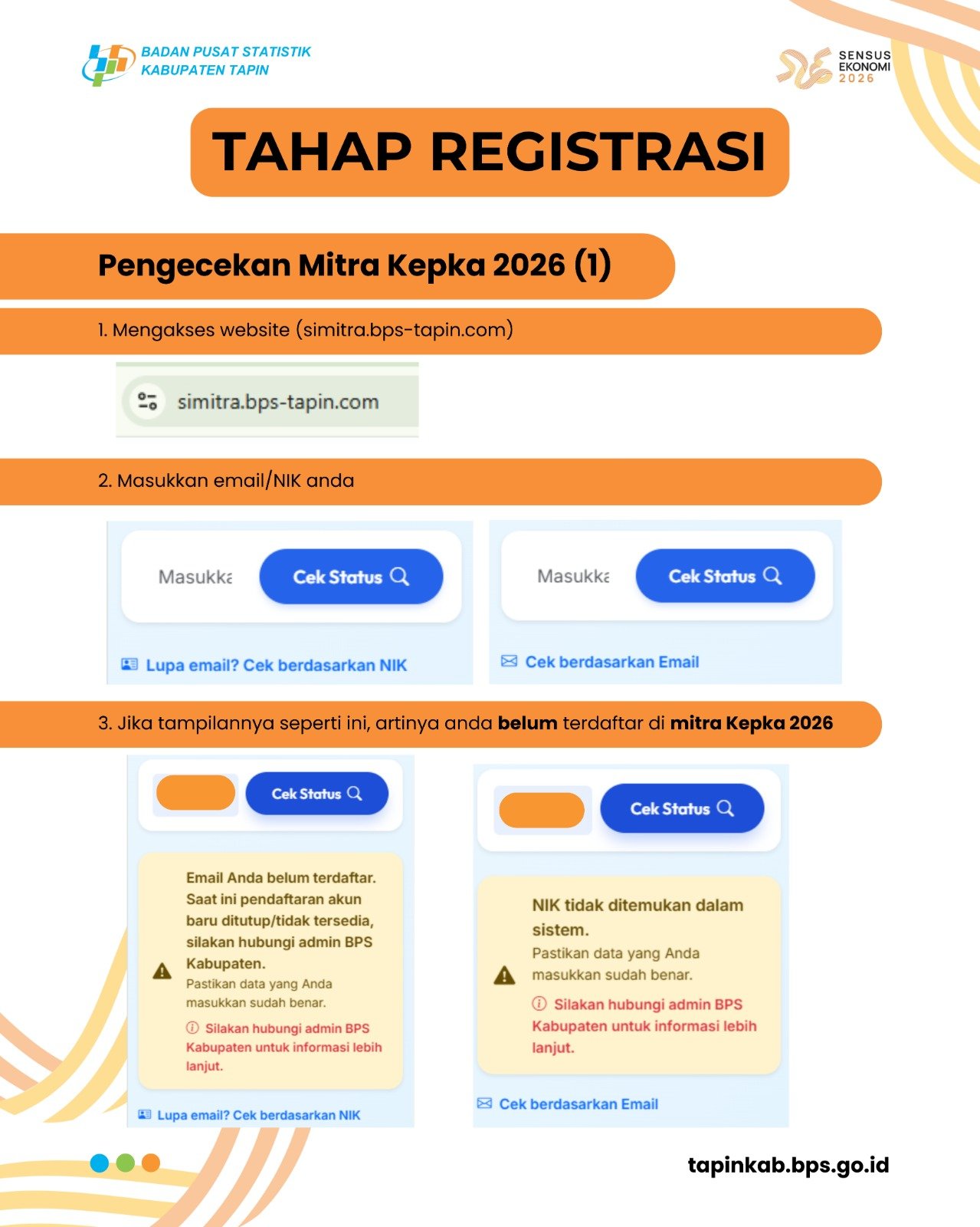 Tahap Registrasi