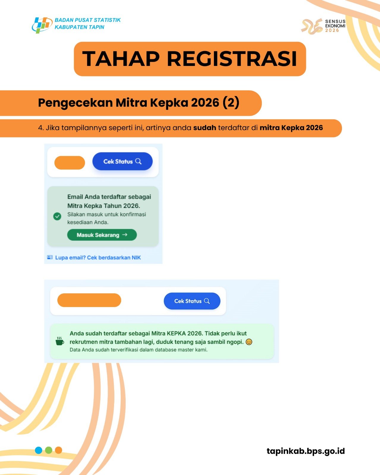 Tahap Registrasi