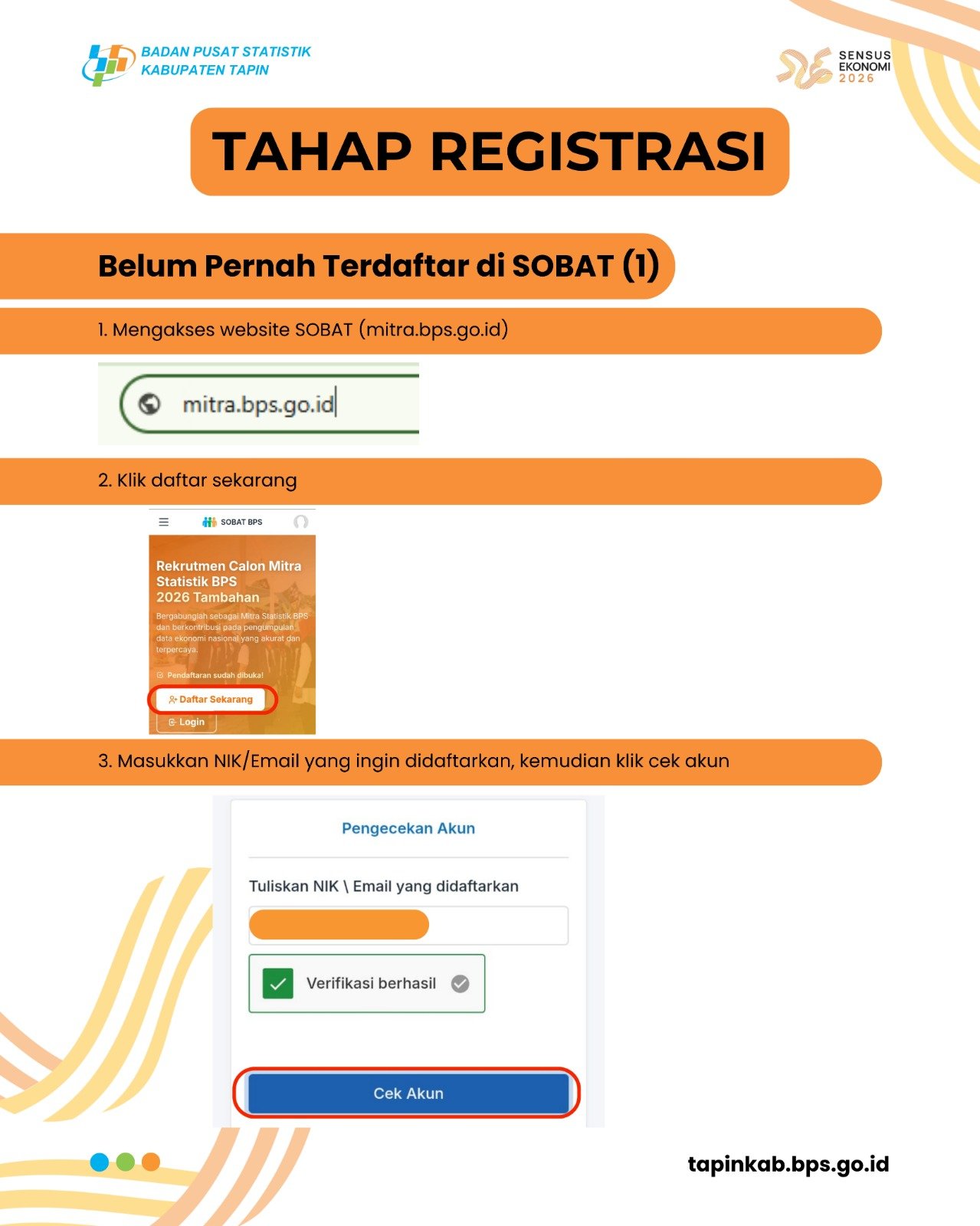 Tahap Registrasi