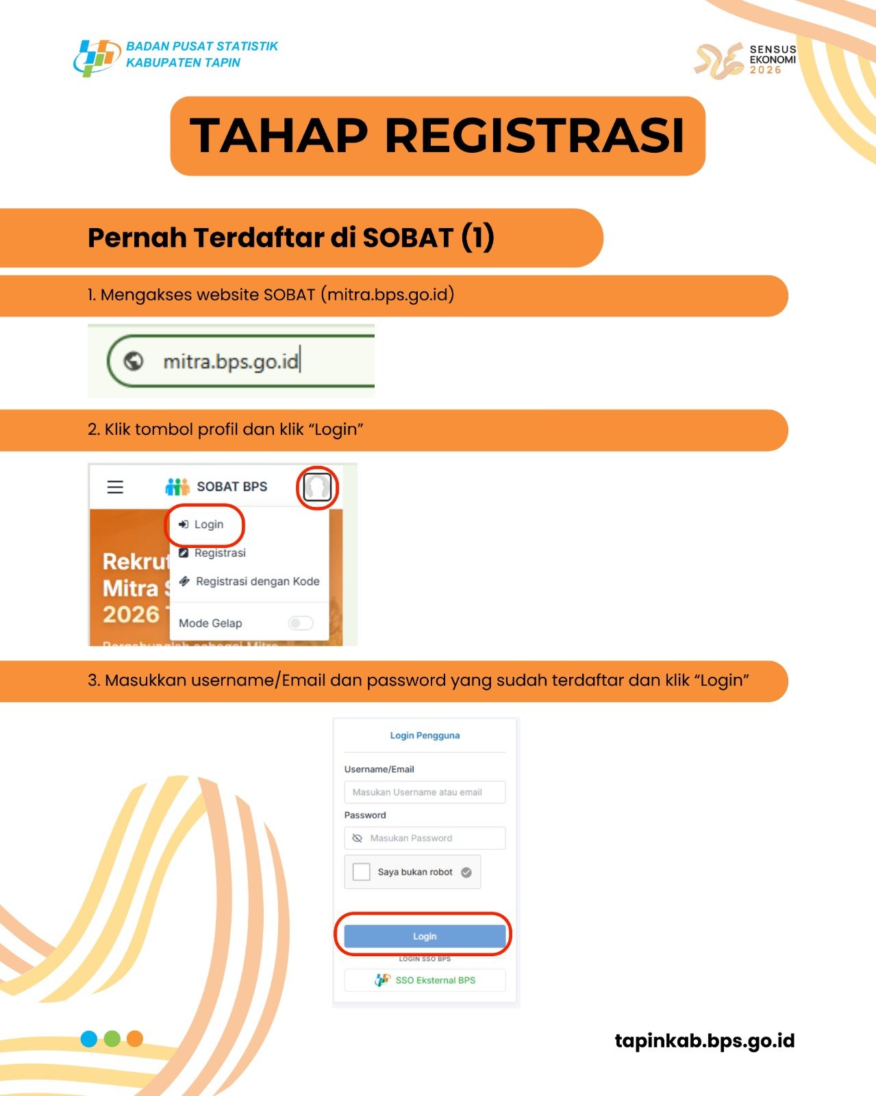 Tahap Registrasi