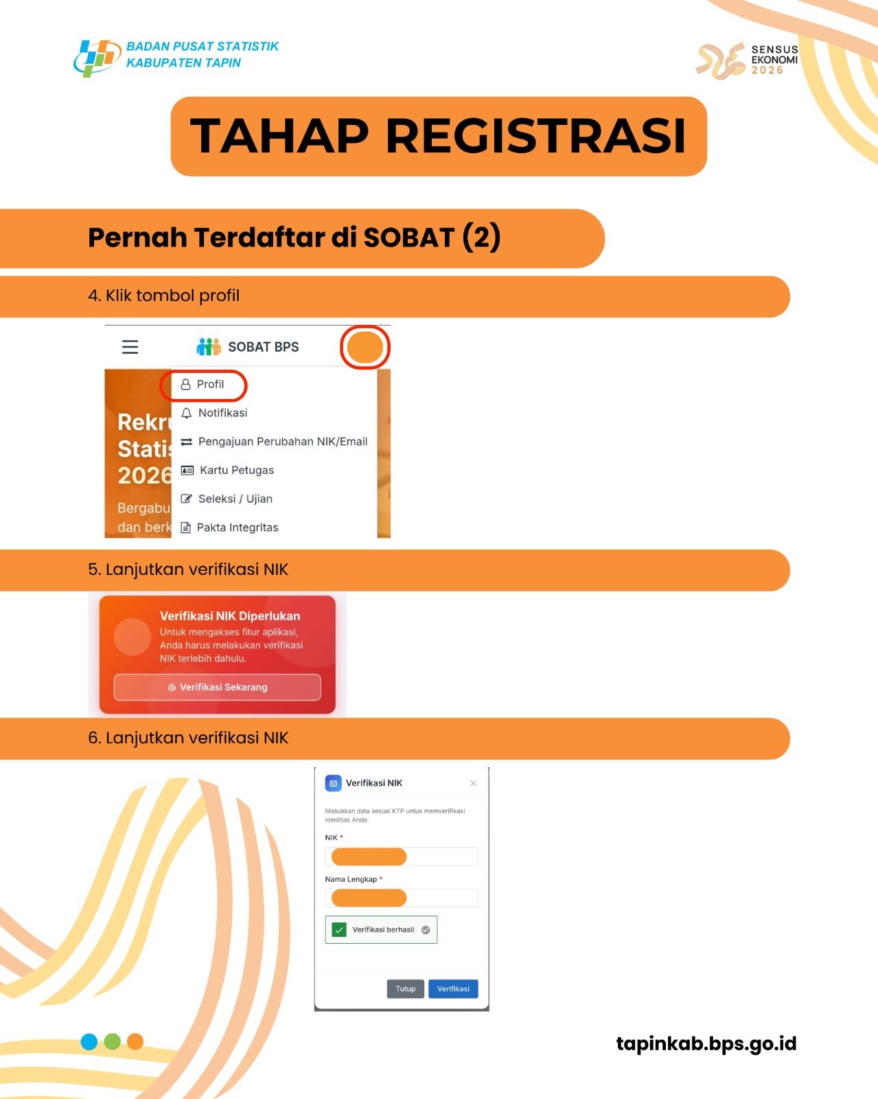Tahap Registrasi