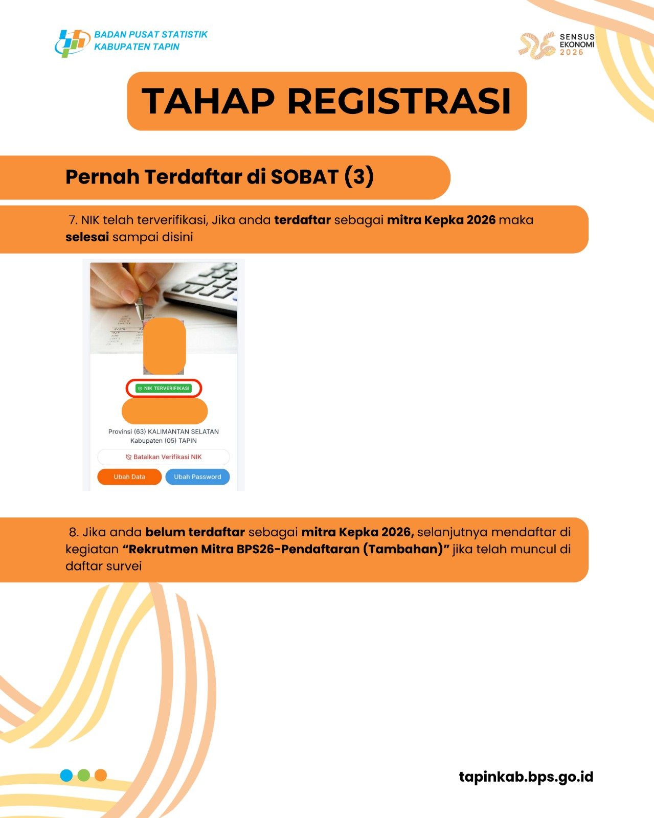 Tahap Registrasi